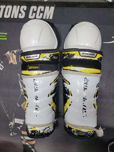 Senior Bauer Supreme 2S Pro 16" Shin Pads Pro Stock (Used)