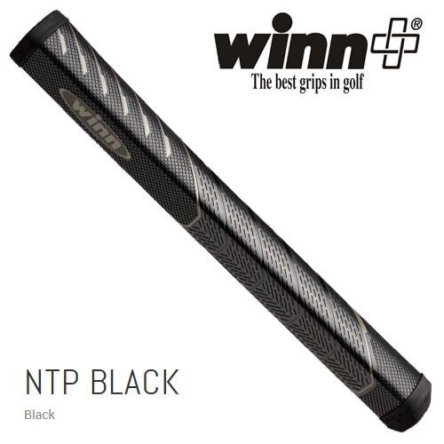 Winn NTP Black Pistol 1.10 No Taper Unique Pistol Midsize+ Putter Grip