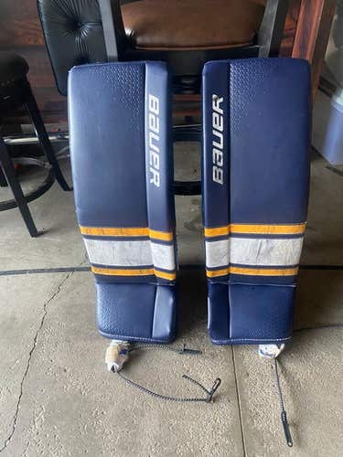 Bauer Navy Goalie Leg Pads - Pixallo.store (READ DESCRIPTION)