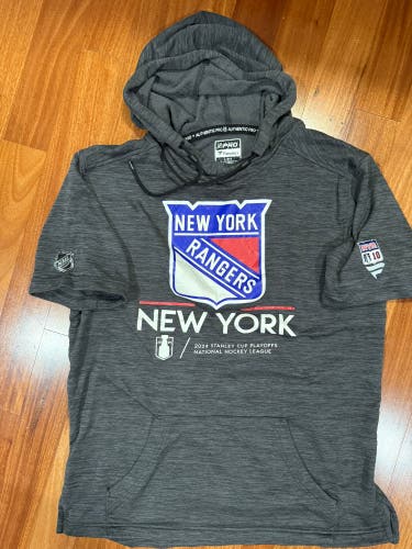 Artemi Panarin 10 New York Rangers Fanatics Authentic Pro Short Sleeve Hoodie Player Used L