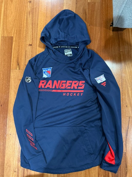 Igor Shesterkin 31 New York Rangers Fanatics Authentic Pro Hoodie Player Used L