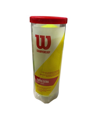 Used Wilson TENNIS BALLS 3 CAN 3-ball Tennis Canister 11706-S000366354
