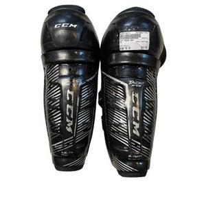 Used CCM TACKS 955 Junior Shin Guards Black 10" 11706-S000366416