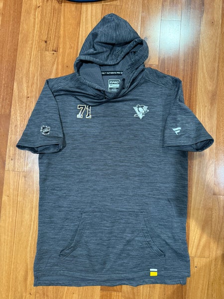 Evgeni Malkin 71 Pittsburgh Penguins Fanatics Authentic Pro Short Sleeve Hoodie Player Used L