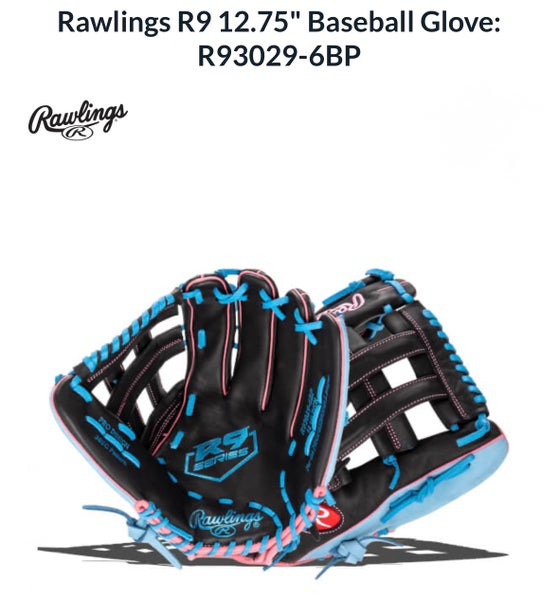 2025 Outfield RH Throw Rawlings R9 Baseball Glove 12.75" (New)