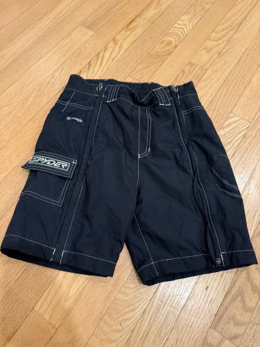 Black Unisex Size 14 Spyder race shorts