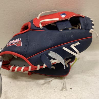 Used Franklin MLB T BALL BB/SB Glove RH Throw Navy Blue 9 1/2" 11725-S000493681