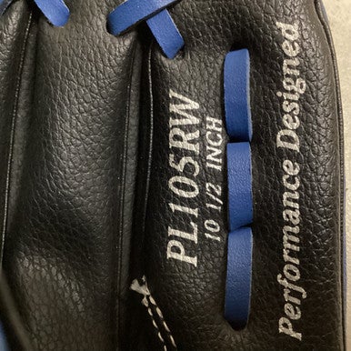 Used Rawlings PL105RW BB/SB Glove RH Throw Black And Navy Blue 10 1/2" 11725-S000493728