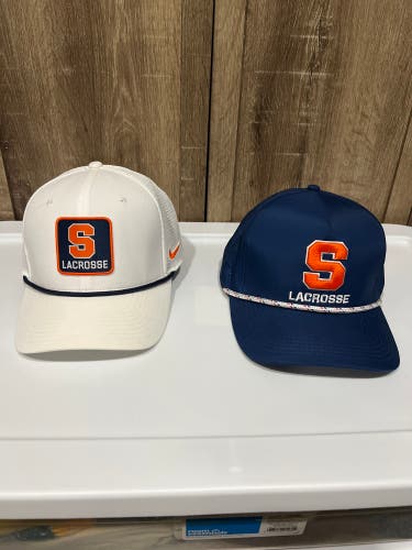 2 Syracuse Lacrosse Hats