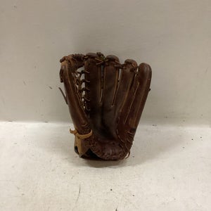 Used Mizuno GCF 1801 RH Throw Fastpitch Gloves Chocolate And Almond 13" 11725-S000493838