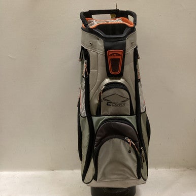 Used Sun Mtn C 130 CART BAG Mens Cart Bag Orange And Grey 11725-S000493872