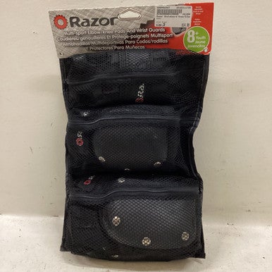 Used Razor Skateboard Kneepads Black Junior 11725-S000493587