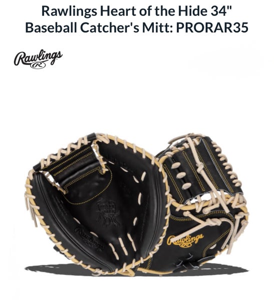 New Rawlings Heart of the Hide 34" Right Hand Throw Catcher's Mitt