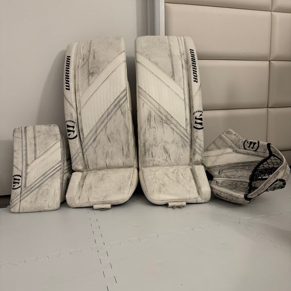 Warrior Ritual G6 E+ Regular Goalie Full Set, Intermediate 30” White (Used)