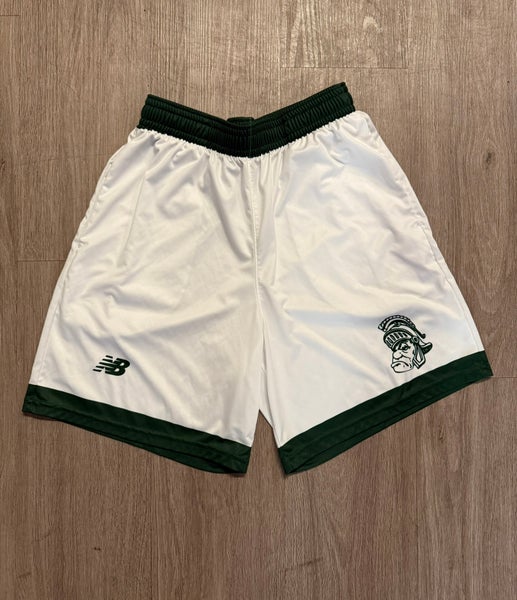 White Michigan State Lacrosse Shorts