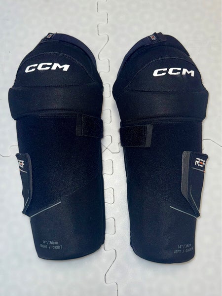 Senior CCM SGREF 14" Shin Pads (Used - Like New) Referee - Lightweight - Inline / Ice Hockey