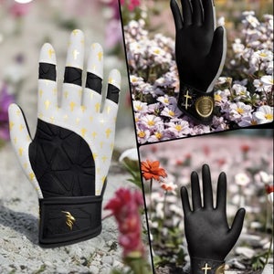 Goat’d Blessings - Lux Edition Batting Gloves (New) w/ Carrying Case - Youth Medium