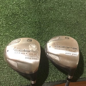 King Cobra Ladies SZ Offset Woods Set (3W & 5W) Aldila HM Tour 50g Graphite