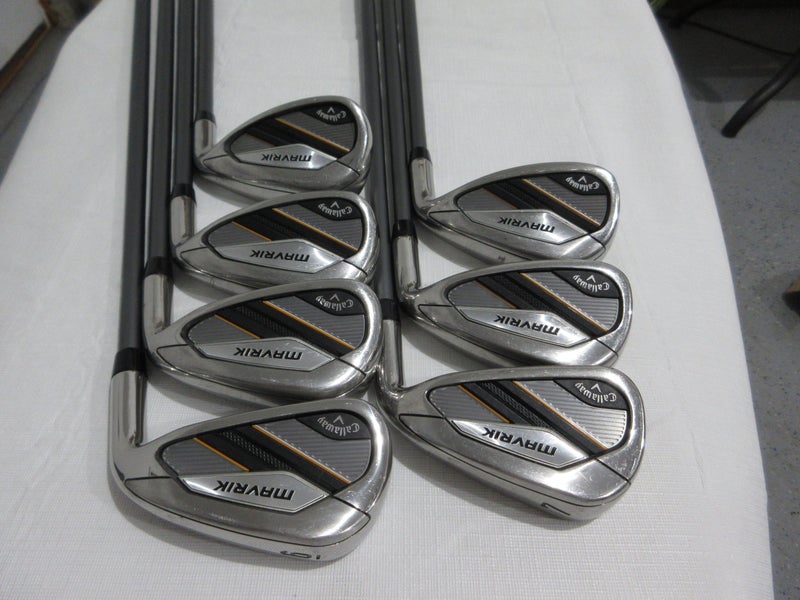 Callaway Mavrik Iron Set - 6-PW, AW, GW - Senior Flex Graphite +0.5" Long
