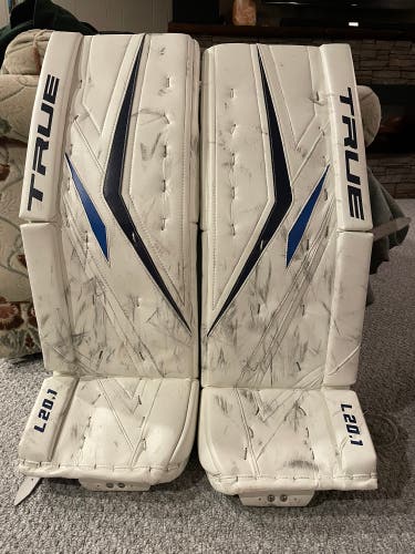 34" True L20.1 Pro Goalie Leg Pads Pro Stock (Used)