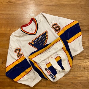 Vintage David Bruce St. Louis Blues game worn hockey jersey