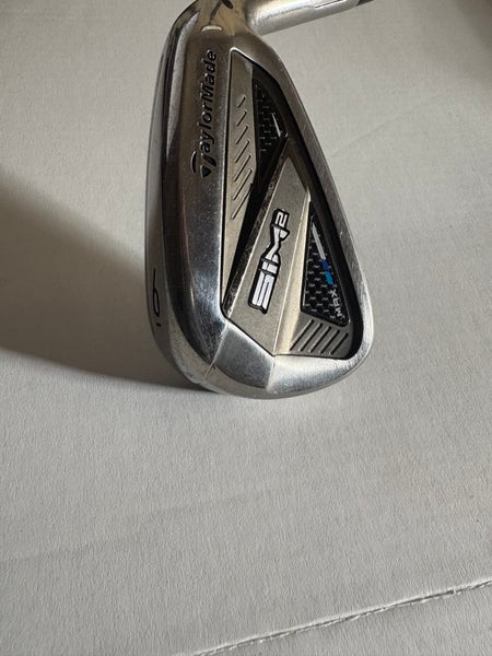 Men's 2023 TaylorMade 6 Iron Sim2 Max Right Handed Stiff Flex Steel Shaft (New)