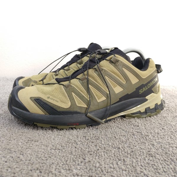 Salomon XA Pro 3D V9 GTX Hiking Shoes Waterproof Mens Size 9.5 Olive Green