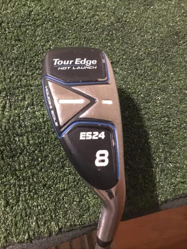 Tour Edge Hot Launch E524 Iron-Wood 8 Hybrid Iron Seniors Ascent 55g Graphite