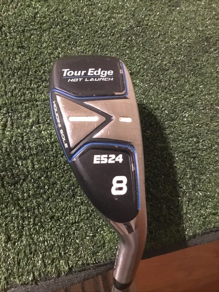 Tour Edge Hot Launch E524 Iron-Wood 8 Hybrid Iron Seniors Ascent 55g Graphite