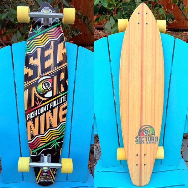 Sector 9 “Push Don’t Pollute” Complete Longboard Skateboard 38” - Century Trucks