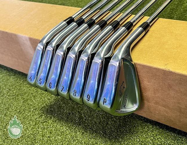 Used RH Callaway X-Forged '25 Irons 4-PW KBS 120g X-Stiff Steel Golf Club Set