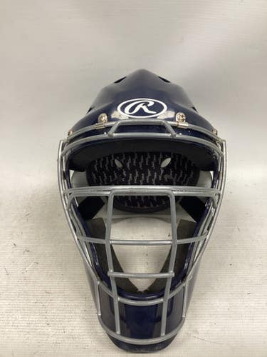 Used Rawlings REV C Catchers Mask Navy Blue 11851-S000039608