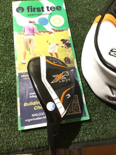 Callaway Left Handed X2 Hot 19* 3 Hybrid Regular 60g Graphite Shaft (LH) 40.5