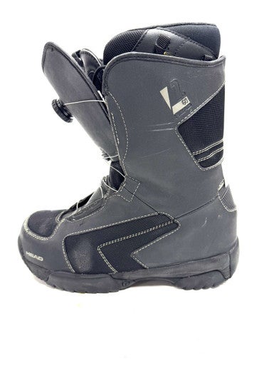 Used Head 1.60 BOA Mens Snowboard Boots Black Senior 10.5 11860-S000300315