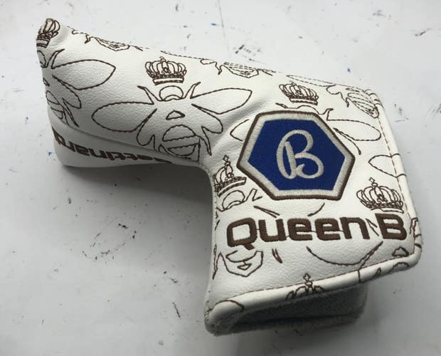 Bettinardi Golf Queen B Gold/White Putter Headcover Excellent