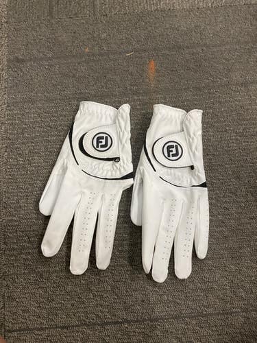 Used Foot Joy WEATHERSOF Mens Golf Glove White XL 11614-S000224496