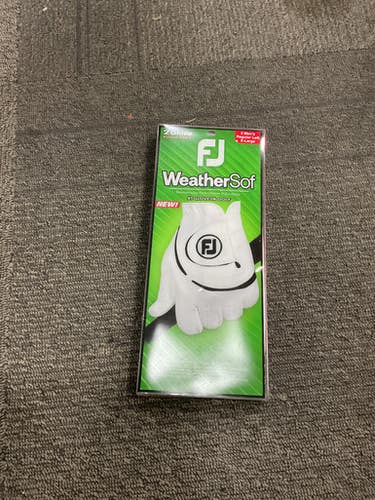 Used Foot Joy WEATHERSOF Mens Golf Glove White XL 11614-S000224497