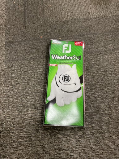 Used Foot Joy WEATHERSOF Mens Golf Glove White XL 11614-S000224497
