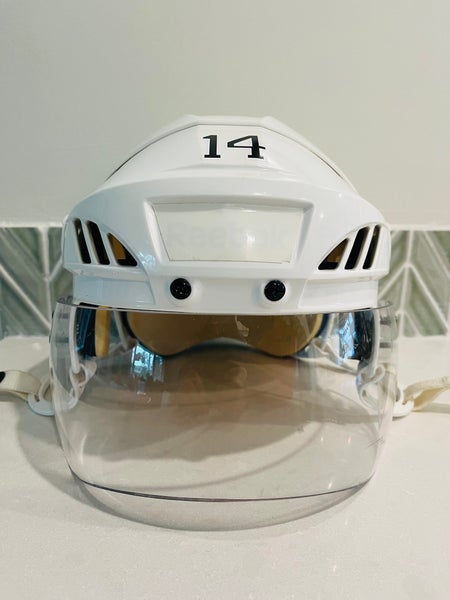 Pro Stock Reebok 4K Helmet Medium White with Oakley Visor