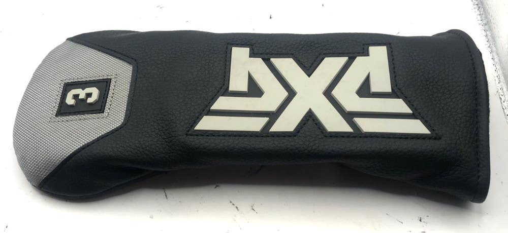 PXG Parsons Xtreme Golf Black/Silver/Grey W/Cart Magnet 3 Wood Headcover