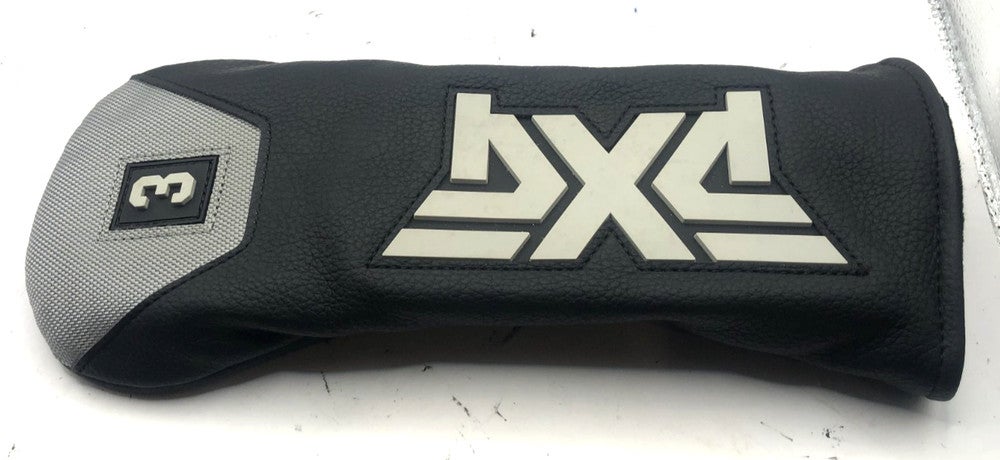 PXG Parsons Xtreme Golf Black/Silver/Grey W/Cart Magnet 3 Wood Headcover