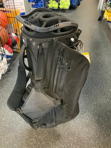 Used Taylormade BLACK WHITE Mens Stand Bag Black 11823-S000035615