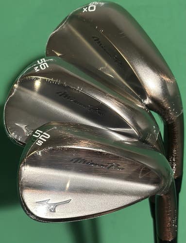 Mizuno Pro T1 Denim Copper Wedge Set 52-10*, 56-10*, 60-06* Steel KBS Hi-REV NEW