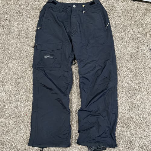 O’Neill Explore Series Snow Pants Mens L Black Snowboard Ski Lined