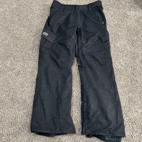 Neff Snow Pants Mens M Black Snowboard Ski Lined