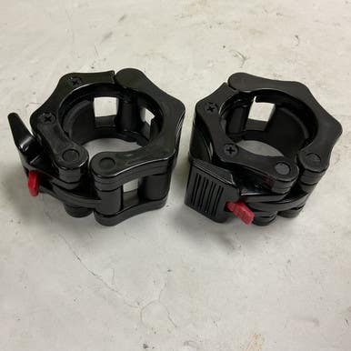 Used OLYMPIC LOCK-JAW COLLARS Exercise Accessory Other Black And Red 11855-S000193876