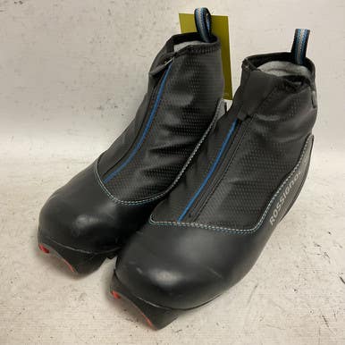 Used Rossignol Boys NNN XC Ski Boots Black W 06 / JR 04-04.5 11855-S000193931
