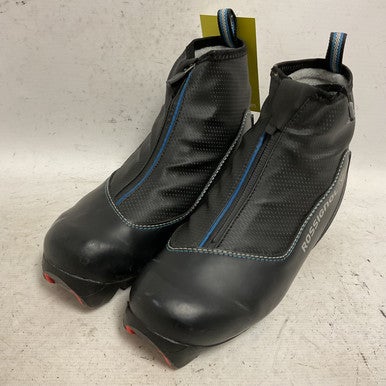Used Rossignol Boys NNN XC Ski Boots Black W 06 / JR 04-04.5 11855-S000193931