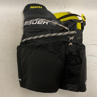 Used Bauer SUPREME MACH Youth Pant Black And Optic Yellow SM 11855-S000193913