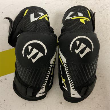 Used Warrior ALPHA LX PRO Youth Elbow Pads Black And Neon Green SM 11855-S000193912